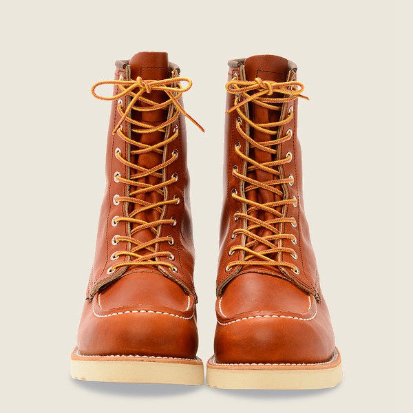 Botas Red Wing Heritage Hombre Marrom - Classic Moc – 8-Inch Legacy Cuero - 019-JTFXOC